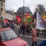 Manifestation des salariés d'Euromoteurs le 10 juin 2004 photo n°2 